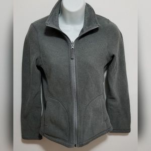 Uniqlo gray reversible fleece jacket full zip
